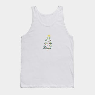 Christmas tree lucky star Tank Top